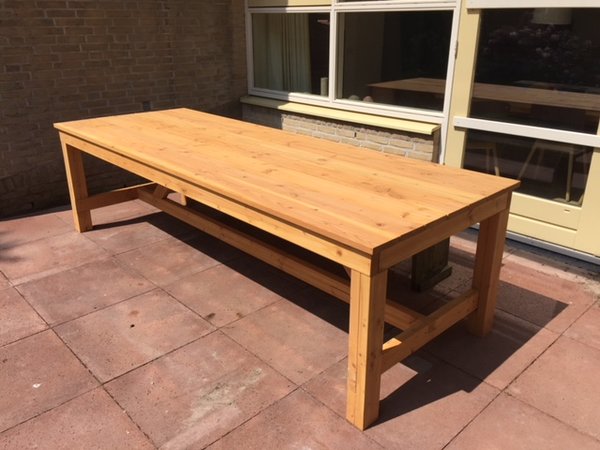 Tuintafel 3 meter hout - Woodkit