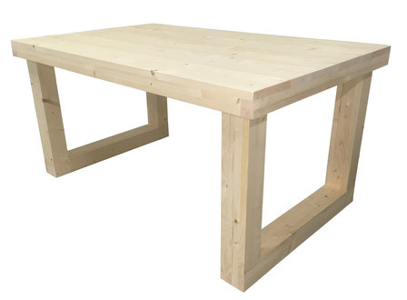 Steigerhout tafel met u poten