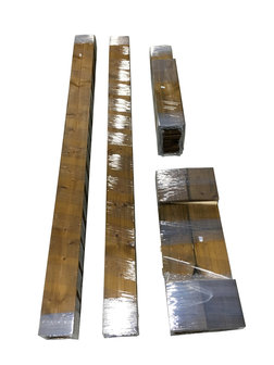 Bouwpakket loungebank bruin geïmpregneerd hout
