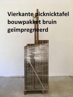 Vierkante Picknicktafel Bouwpakket