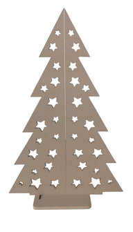 Kerstboom met sterren hout