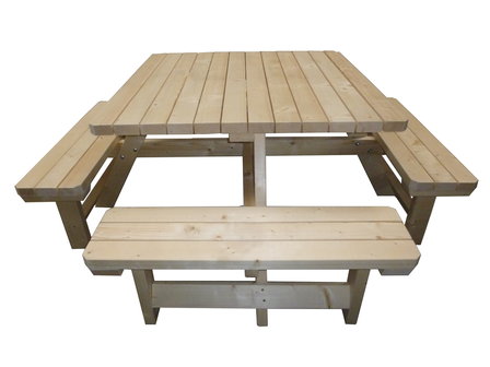 Picknicktafel vierkant