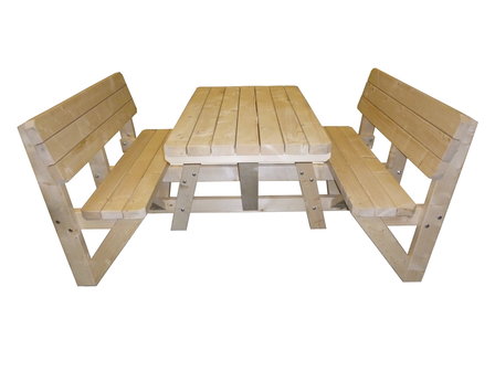 Picknicktafel met rugleuning