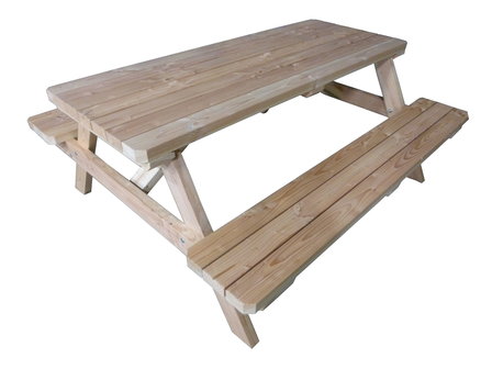 Douglas picknicktafel witte achtergrond