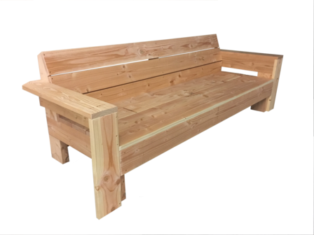 betreuren Conform muur Douglas hout Bouwpakket loungebank - Woodkit