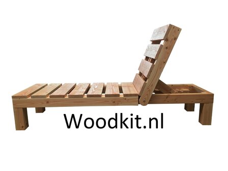 Houten ligbed stand 4 zitstand