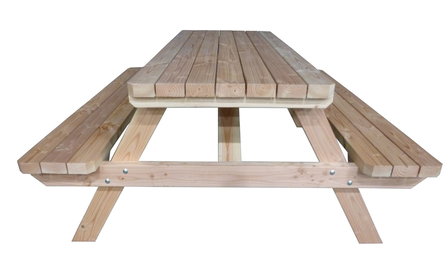 Picknicktafel douglas hout zijaanzicht 160cm breed