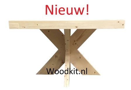 Exclusief wenselijk banaan Tafel met matrix poot hout bouwpakket - Woodkit