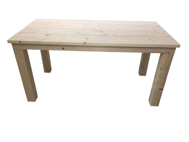 Steigerhout tafel voorkant