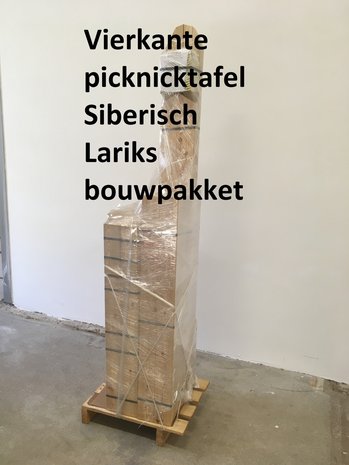 Vierkante Picknicktafel Bouwpakket