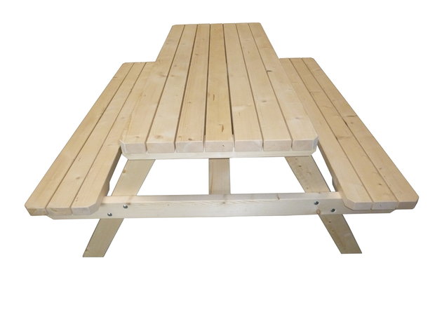 Goedkope Picknicktafel zijaanzicht