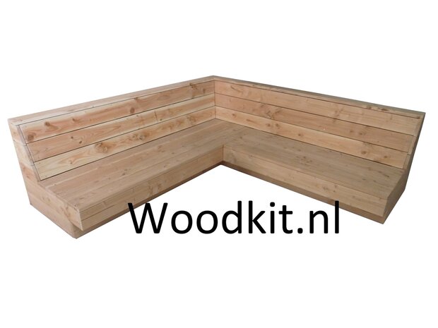 Hoekbank douglas hout 