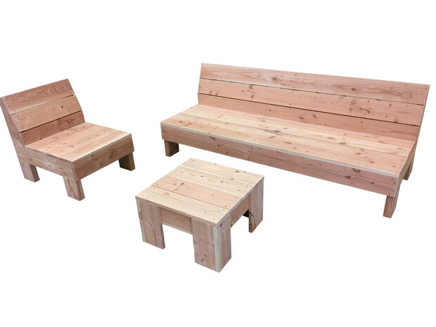 Loungeset douglas hout