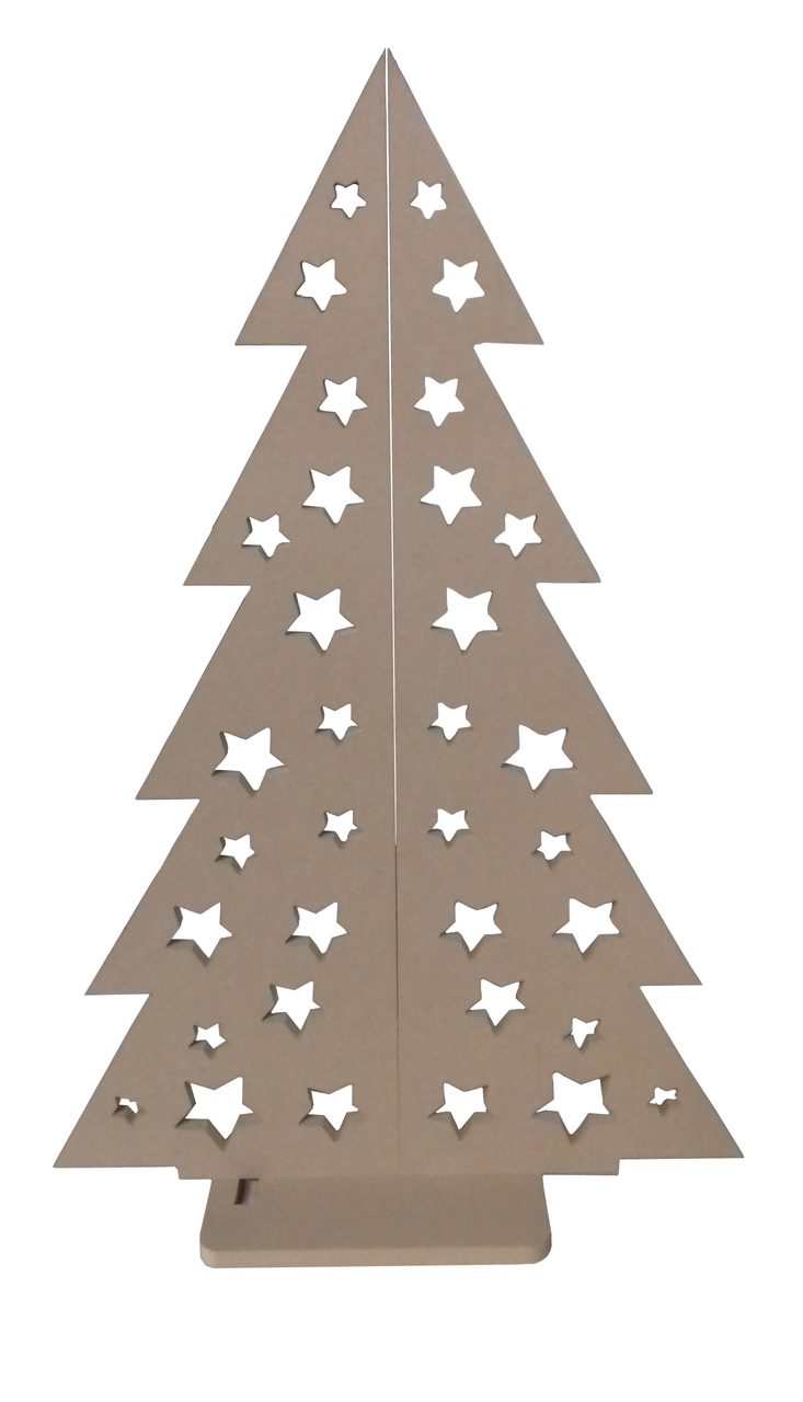 Koppeling hoe Rubriek Houten kerstboom met sterren - Woodkit