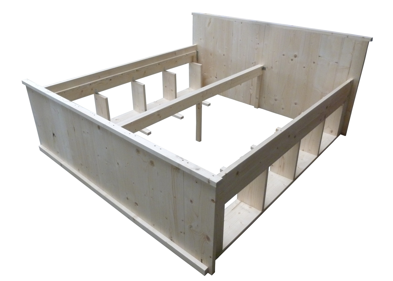 zwaartekracht Knipoog zadel Bed met fruitkistjes bouwpakket - Woodkit