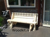 2 in 1 picknicktafel als zitbank
