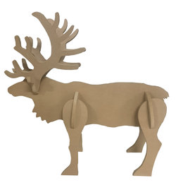 Houten Rendier Kerst 90cm hoog