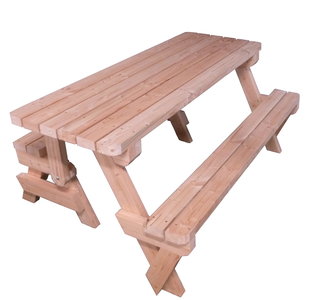 Picknicktafel Inklapbaar 2 in 1 Douglas hout bouwpakket 165cm